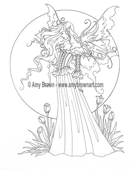 amy brown faerie coloring pages - photo #20
